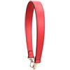 GREB Tracolla per Borsa in Vera Pelle Manico per Borsa Tracolla Corta per Borsa Tracolla per Portafoglio Tracolla per Borsa di Ricambio,Rosso 49 cm,Fibbia in Argento