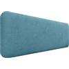 DHOME Testiera Imbottita Liscia Arrotondata in Tessuto Aqualine per Parete Acustica Testate Letto Fonoassorbenti Camera da Letto (Turchese, 160cm)