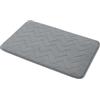 Gedy | Tappeto Bagno Mousse Grigio, Morbido Tappeto Doccia Antiscivolo in Poliestere, 40x60cm