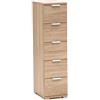 MeMi Me310cRSN Cassettierina, Legno, Rovere Sonoma, 38x27x105 cm