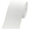 Risdany Fascia Elastica Larga 5 Metri, 6 cm, Spessa 1,8 mm, per Cucire Pantaloni, Cinture, Vestiti, Accessori Elastici,Bianco,60 mm