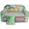 Nana Shop Divano Pieghevole 2 in 1 con Funzione Letto, Mini Divano da Gioco per Bambini, per Cameretta (Giungla)