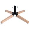 Magie di Natale Base per Albero di Natale in Legno e Metallo con Tubo Fino a Ø 3,5 cm (61 cm)