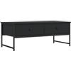 Solivagant Tavolino da Salotto Nero 101x49x39,5 cm in Legno Multistrato,Nero,19.74kg