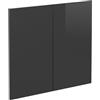 Vicco Frontale cucina R-Line, Antracite lucido, 79.2 x 71.3 cm frontale del mobile per mobile sottolavello, adatto per armadi da cucina R-Line per un montaggio semplice