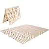 EMOOR Letto a Doghe Pieghevole in Legno FRANCO-TOWER 160 x 200 cm per Materasso Futon Giapponese (Naturale), Paulownia Non-Verniciato Letto da Pavimento Tatami Minimalista