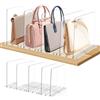 Yabound 5 Pezzi Porta Borse da Armadio, Armadio Organizer Borse, Divisori per Borse, Organizzatore Divisorio Trasparente, Divisori Trasparenti per Armadio Interno, Cucina, Libreria