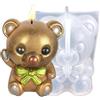 Generic Stampo per Candela d'orso, Stampo per Orso in Resina,Stampo di Gypse 3D a Forma di Orso con - Stampi di Cioccolato a Candela aromaterapia