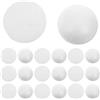 NIYANGLE 70 Mezze Sfere di Polistirolo Bianche 5 CM per Lavoretti Scolastici Decorazioni Natalizie Fai da Te e Forniture Artistiche per Feste di Ringraziamento