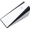 vhbw Strumento per Nastri a sbieco da 50 mm per Cucito, Patchwork - Bias Tape Maker, Acciaio Inox/plastica, Nero/Argentato