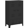 vidaXL Armadio in Metallo Stile Industriale 67x35x107cm Nero Schedario Ufficio