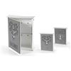 NO MANUFACTURER Armadietto Portachiavi da Parete in Legno con Porta Albero Home 24 x 20 x 6 cm