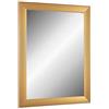 Online-GalleryKing Online GalleryKing TheMIRROR - Specchio con cornice in vero vetro cm, realizzato su misura, colore oro, semplice ad esempio come specchio da corridoio, salone, ecc., legno MDF, specchio., Oro