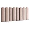 Muralo Pannelli Imbottiti per Pareti in Velluto Magic Velvet 20x80 cm - Cuscino da Parete Decorativo, Design Moderno e di Lusso per Camera da Letto e Soggiorno - Rosa cipria