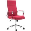 CLP Sedia Da Ufficio In Tessuto Kolumbus I Sedia Direzionale Ergonomica I Comfort Per Lunghe Giornate Di Lavoro I Per Il Gioco E L'home Office, Colore:rosso