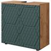 Vicco Mobiletto Irma, Quercia verde/oro, 60 x 59 cm