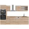 Vicco Cucina componibile R-Line, Rovere Sonoma/Goldkraft, 300 cm con armadio alto, senza piano di lavoro, per l'espansione personalizzata tramite moduli aggiuntivi compatibili