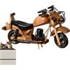 Generico Modello di Moto in Legno, Arredamento per Moto retrò,Modello in Legno da Tavolo per Veicolo - Decorazioni multifunzionali per mensola, scrivania, Decorazioni da Collezione per libreria