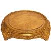Chianese Base Barocca per Campana in Legno Foglia Oro 25 cm | Elegante Base Decorativa in Stile Classico | Ideale per Campane di Vetro, Centrotavola e Esposizioni