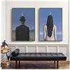 HHLSS Quadri murali 2x50x70cm Senza Cornice Rene Magritte Artista Surrealista Pittura ad Olio su Tela Poster e Stampe Cuadros Immagini per pareti per Soggiorno