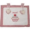 HOME ZEN HOUSEHOLD LINEN Copriforno Cucina Copertura Decorazione Forno Chiusura a Strappo 40x50 CM Shabby Chic (Disegno 6)