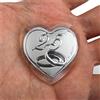 DLM Bomboniere DLM 32301 (Kit 12 Pezzi) Calamita Magnete in Cristallo Cuore Coppia FEDI 25 Anniversario Nozze d'Argento Venticinquesimo Segnaposto Pensierino Confettata bomboniera