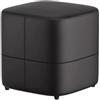 MGEMJMJ Pouf Quadrato Ottomano Pouf Divano Pouf Pouf, Poggiapiedi Sgabello Per Soggiorno E Camera Da Letto(Size:40x35cm,Color:Black)