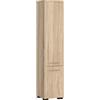 AKORD | Mobile Alto da Bagno FIN 2D | 30x140x30 cm, peso 25 kg | 2 Ante | Moderna Mobiletto | Armadio a muro | Armadietto chiuso in piedi | Adatto Anche come Pensile | Rovere Sonoma