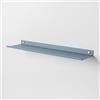 Steelnovo | Ortis, Mensola da Bagno in Metallo Verniciato, Mensola da Parete Portaoggetti, 60x3x14 cm, Colore Azzurro, Design Moderno e Minimal, Scaffale da Muro, Porta Accessori, Made in Italy