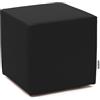 Avalon - Pouf Poggiapiedi Rigido CUBO Mamba Ignifugo Classe 1IM in Ecopelle Nautica, Puff Poggiapiedi, Seduta da Interno ed Esterno, Professionale Comodo Impermeabile, Made in IT(45cm-Nero)