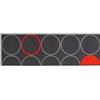 Unique Tapis Viva Tappeti La Cucina Tappeto, Materiale Sintetico, Grigio/Arancio, 57 x 140 cm
