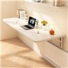 PQPQLI Tavolo Pieghevole Da Parete, Scrivania Per Computer Sospesa Salvaspazio, Multifunzionale Per Sala Da Pranzo, Cucina E Lavanderia, Design Moderno(Bianco,80 * 30cm/31.5 * 11.8in)