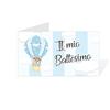 Gicaprice Bigliettini Battesimo Bomboniere Personalizzati con Stampa Inclusa | Bigliettini Confetti Battesimo Personalizzato | Bigliettini Bomboniere Stampati | Eventi | Feste (20 Bigliettini - Modello 14)