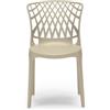 REDÒKASA Sedia in polipropilene ARKO, MADE IN ITALY, impilabile, idrorepellente, resistente ai raggi UV, design moderno, ideale per sala da pranzo, cucina, bar, ristoranti o giardino