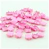 WSSGY Mix-Colours 100pcs 9mm Rivetti e Borchie a Piramide Punk Punte e Chiodi per Rivetti Quadrati in Metallo Fai-da-Te per Abbigliamento Scarpe Borse Accessori, Rosa
