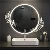 CLP Specchio da Bagno Laconia con Illuminazione, Altoparlante Bluetooth, Specchio da Bagno antiappannamento, Specchio da Parete Rotondo LED, Dimensione:Ø 70