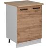 Vicco Mobiletto base cucina R-Line, Rovere dorato, 60 cm