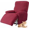 YWQJL Copri Poltrona Elettrica Reclinabile con Braccioli Copri Poltrona Relax Copripoltrona Relax Universale Copripoltrona 1 Posto/Set da 4 Pezzi(06)