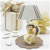 Doni Bomboniere Matrimonio 5PZ Lampada LED con Statuina Sposi Luce Lume Idee Regalo Utile Anniversario Promessa Economico Nozze d'oro Amore in Resina Complete Originali Economiche