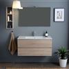 Kiamami Valentina - Mobile Bagno Con Lavabo 120Cm Con Cassetti Rovere | Berlin