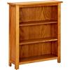 vidaXL Libreria a 3 Ripiani in Legno Mensole Scaffali Mobiletto Libri Riviste