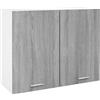 vidaXL Mobile Pensile "Lyon" Grigio Sonoma 80x31x60 cm
