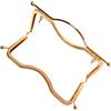 Angoily Chiusura per Borse 27cm in Ferro Oro Forma Labbra Incassata Resistente alla Ruggine Facile da Regolare per Borse Tote e Clutch Fai da Te