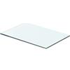 vidaXL Mensola in Vetro Temperato 40x20 cm Trasparente Ripiano Lastra Scaffale