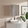 HAJDUK FURNITURE Armadietto da Bagno Bianco Opaco 50x60 cm - Specchio da Parete - Mobile Bagno - Mobiletto Baño Salvaspazio 3 Ripiani - Pensili con Funzione Soft-Close