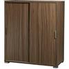 MeMi Me204NOC ante scorrevoli. Scarpiera.mobiletto . Gia' montato, Legno, Rovere Sonoma, misure 75 x 85 x 38 CM