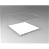 Astroplastic Teca Vetrinetta in plexiglass trasparente per modellini cm 30x30X H20 spessore 4mm (Con base bianca)