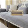 LINGKY Copridivano con Penisola, Copridivano Angolare a Sinistra/Destra 3/2/1 Posti, Fodere Copridivano Angolare Copridivano Antiscivolo Chaise Longue a Forma di L (Grigio,70x180cm/Rettangolare)