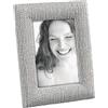 MASCAGNI PORTAFOTO IN RESINA CORNICE GRIGIO EFFETTO TRICOT 13X18