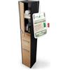 CDF Armadio da Bagno Alto largh. 30 cm Colonna Bagno Mobiletto Portaoggetti Stretto Ripiani e Scomparti per Piccoli Spazi, Cosmetici Moderno Mobile Salvaspazio Rovere Artisan/Antracite 30x30x170 cm